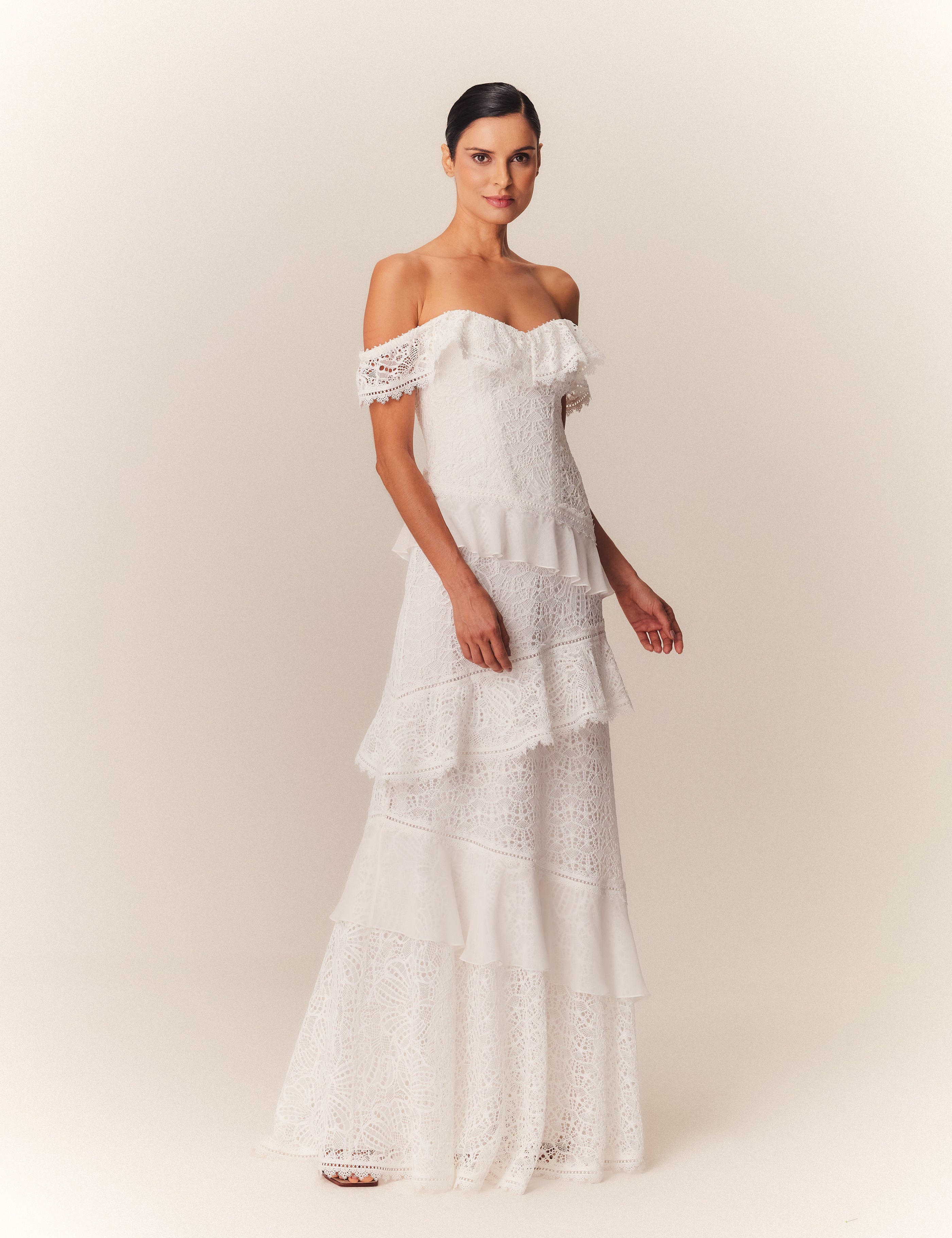 VESTIDO LONGO INGRID OFF WHITE