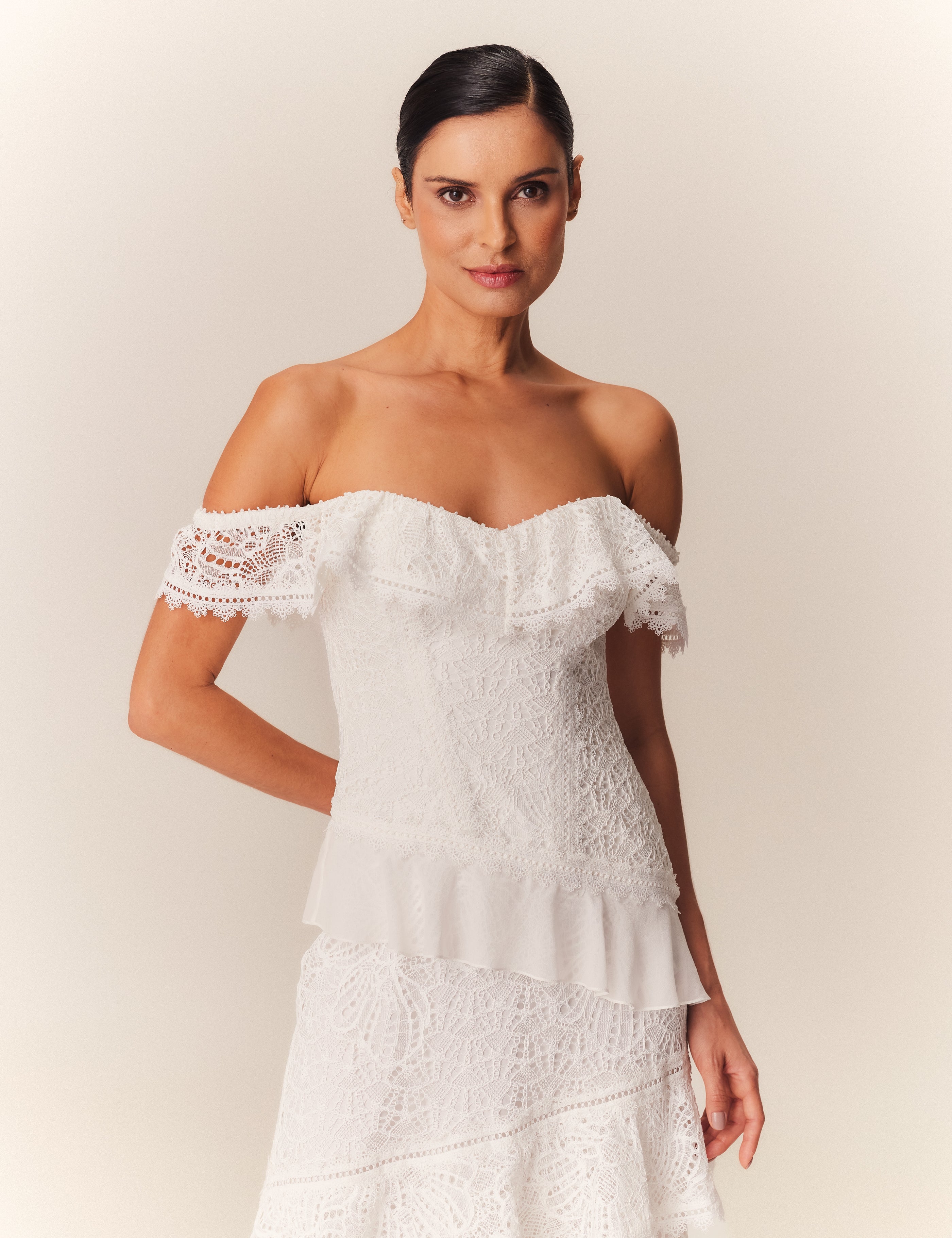VESTIDO LONGO INGRID OFF WHITE