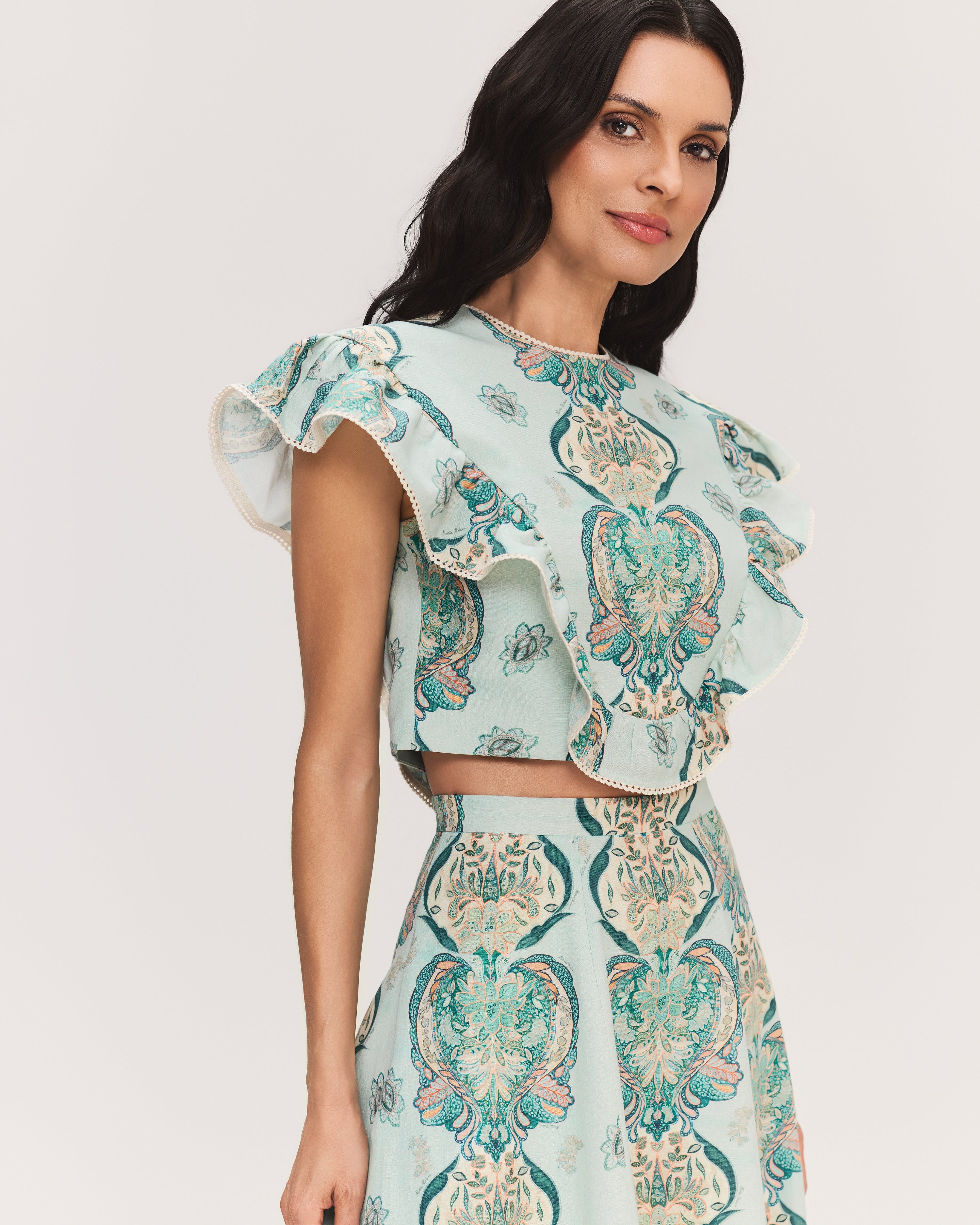 BLUSA FLAVIA ESTAMPA FLOR DE LOTTUS