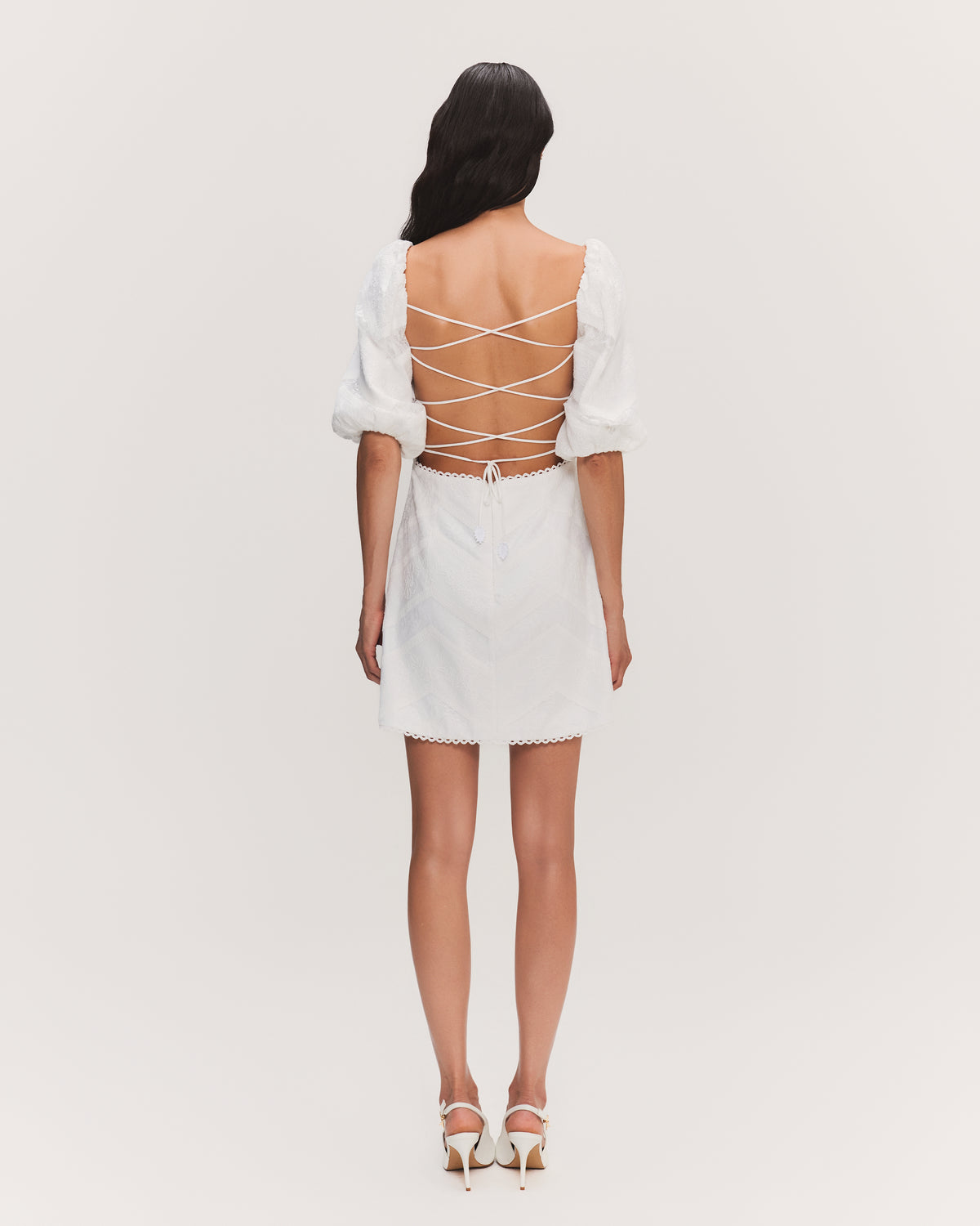 VESTIDO CURTO NANCY OFF WHITE