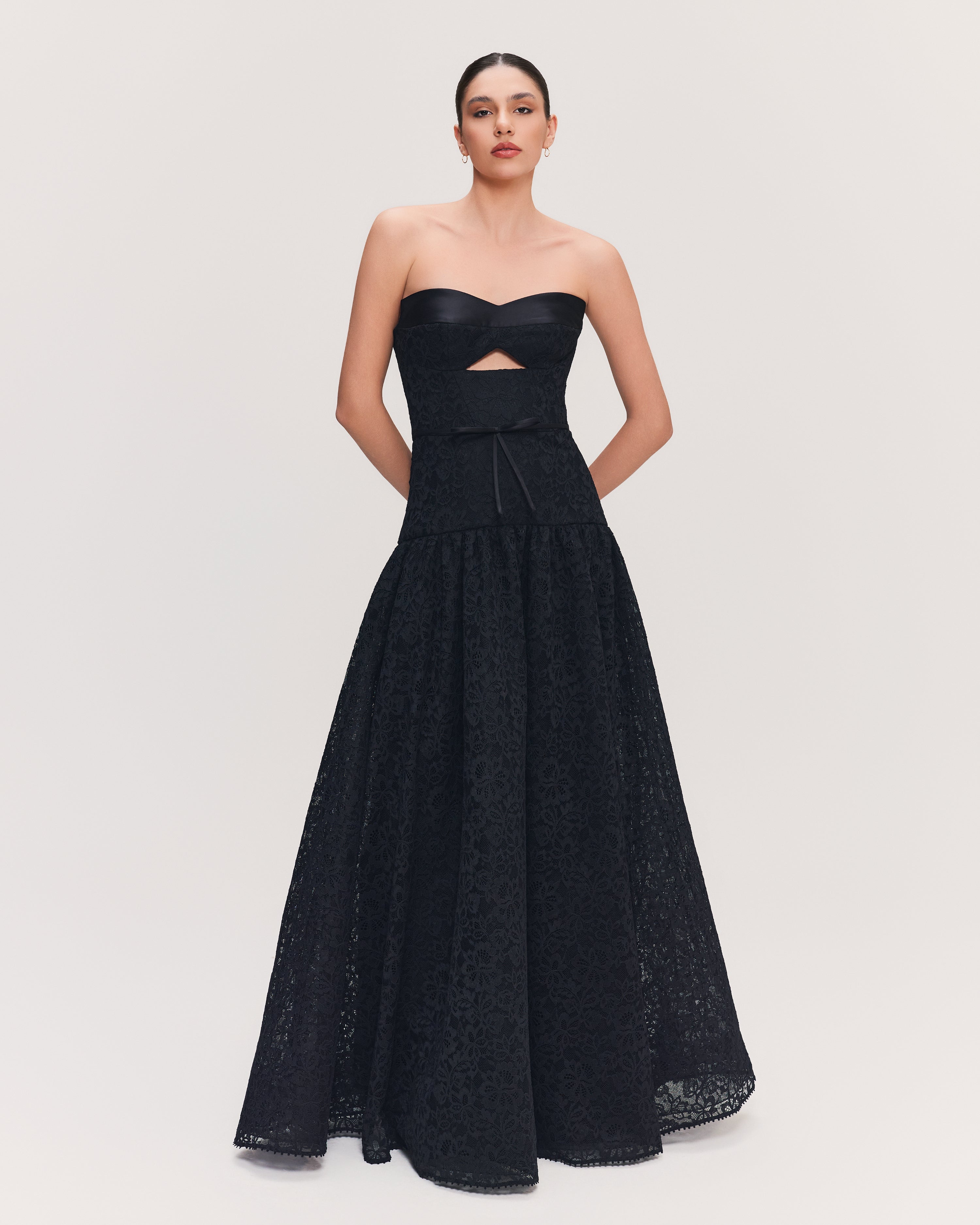 VESTIDO LONGO DYENNA PRETO