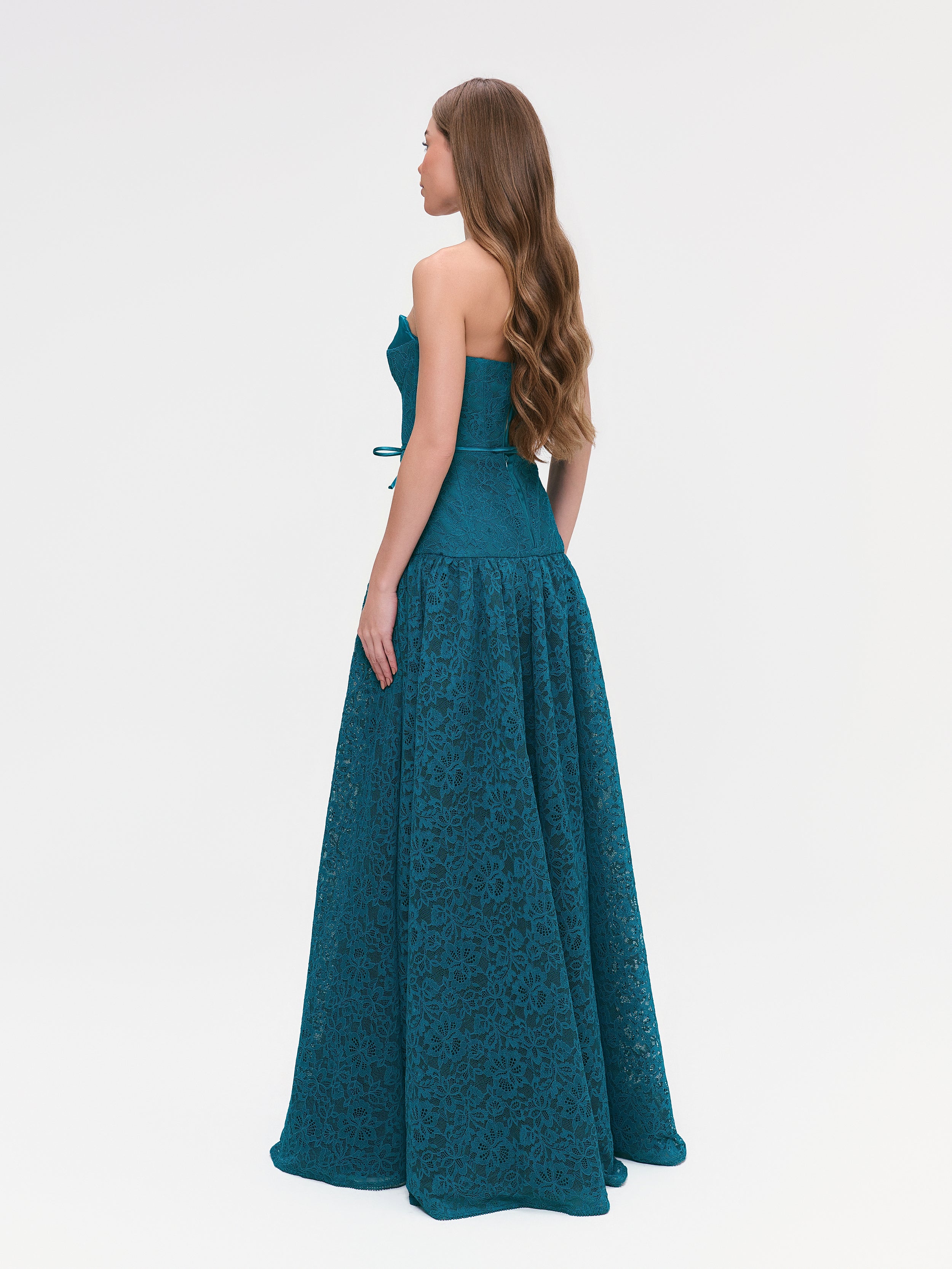 VESTIDO LONGO DYENNA AZUL SALINA