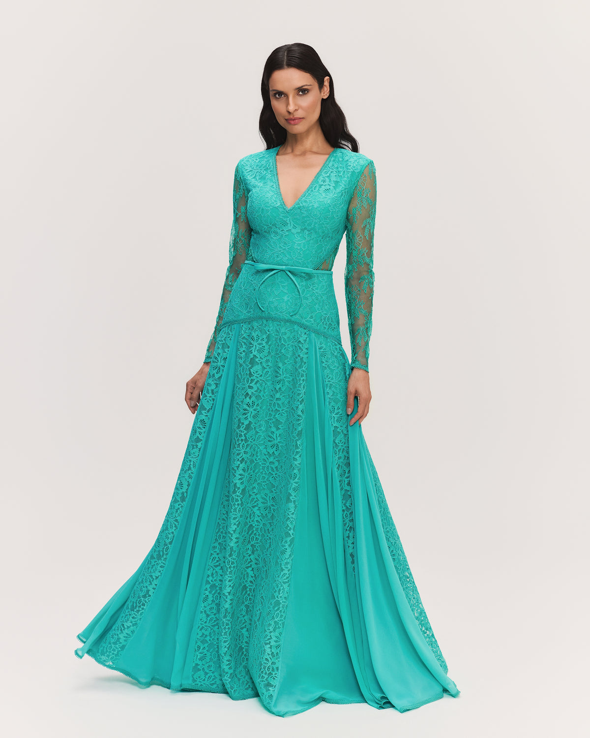 VESTIDO LONGO LARISSA VERDE AQUA
