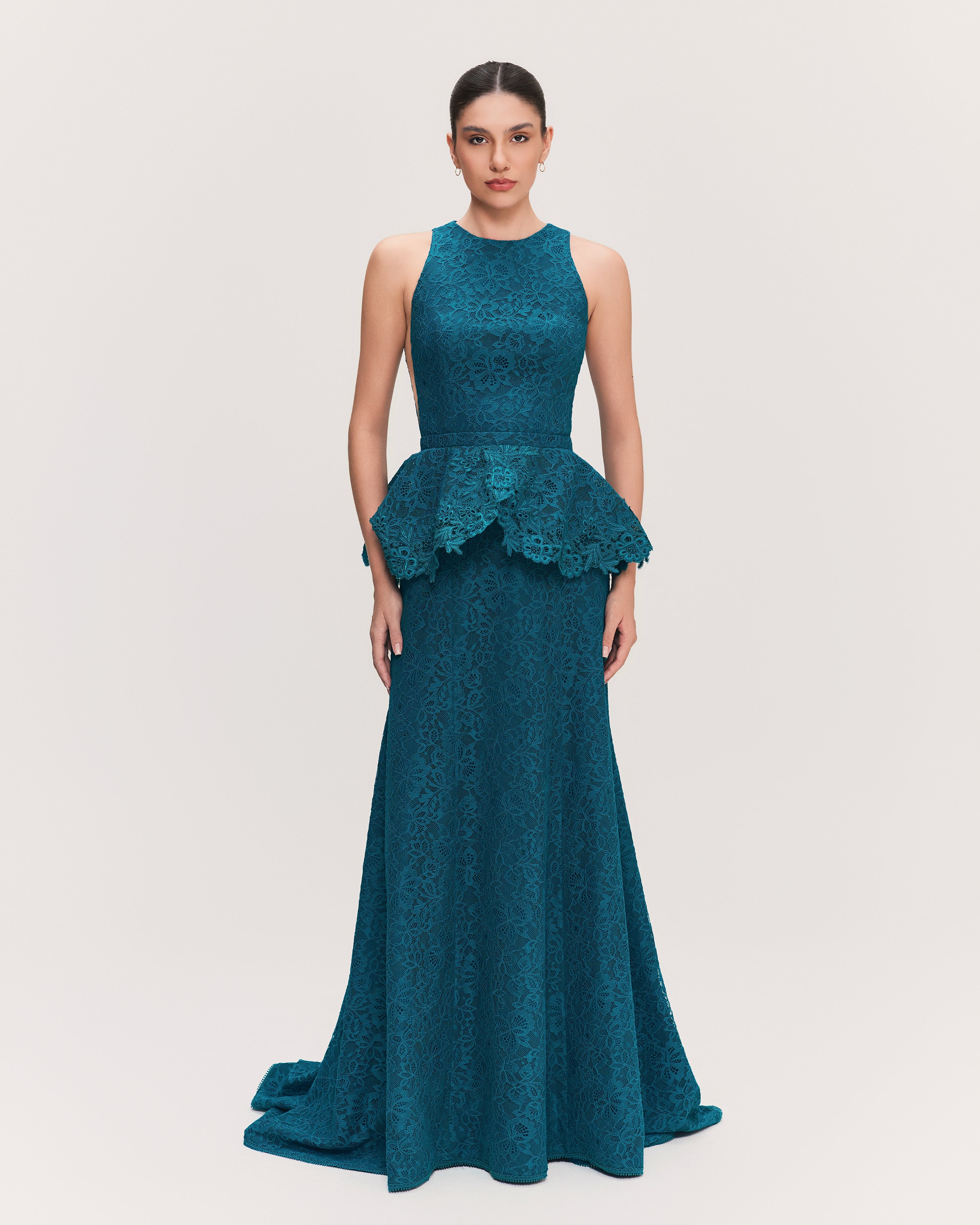 VESTIDO LONGO MELISSA AZUL SALINA