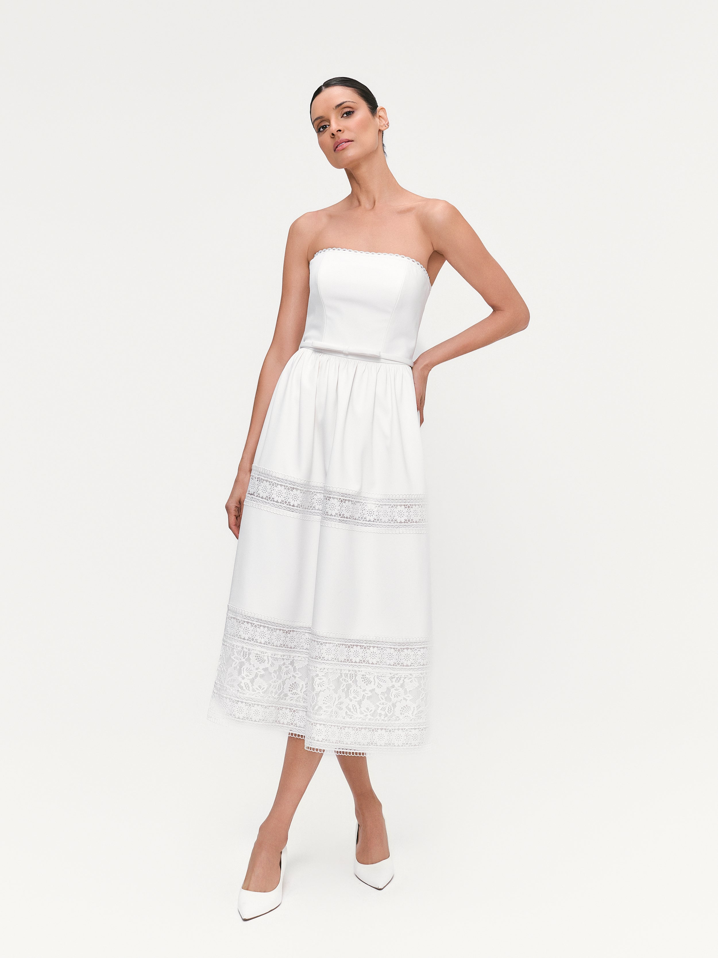 VESTIDO MIDI RENATA OFF WHITE