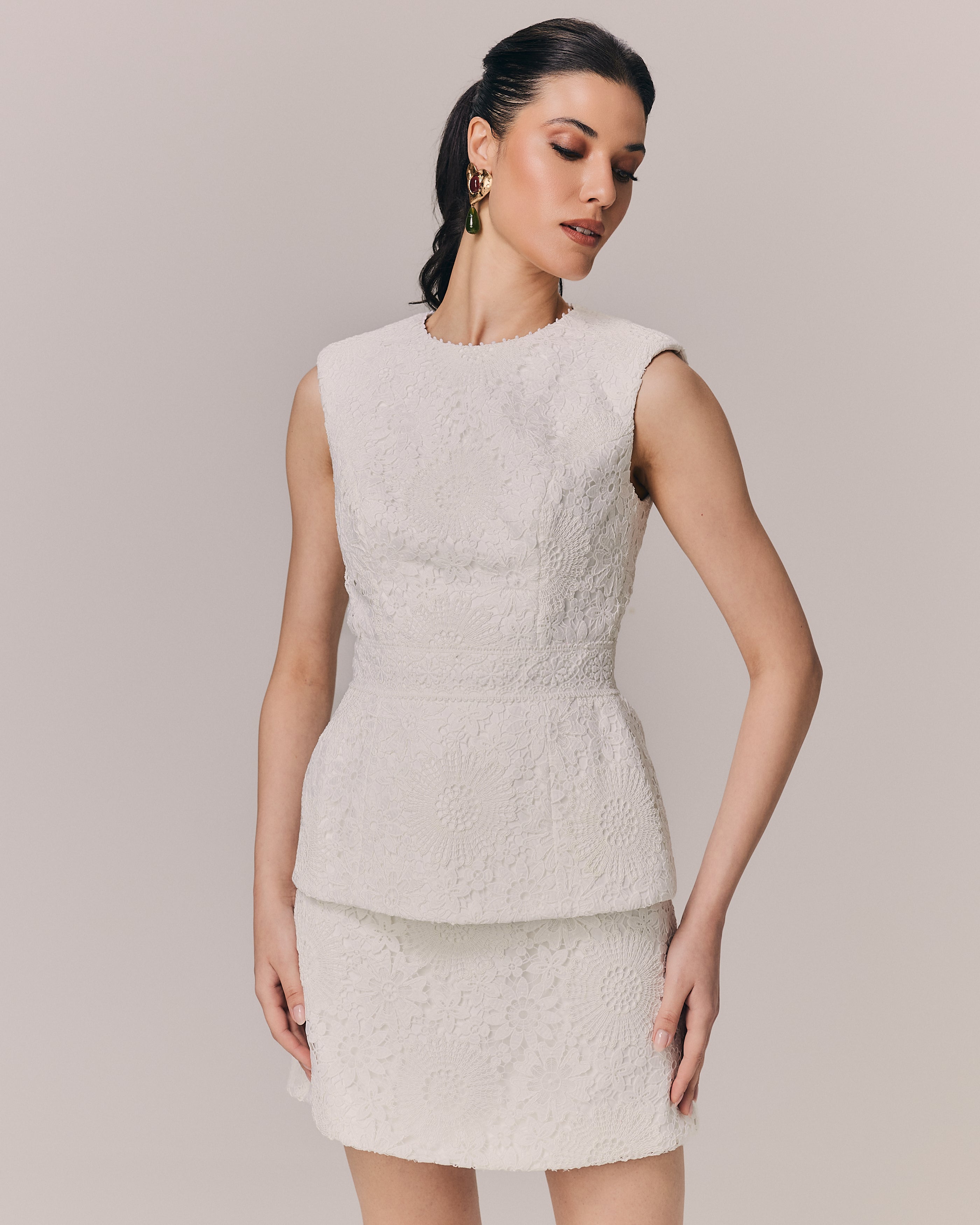 SAIA CURTA ISIS OFF WHITE OFF WHITE