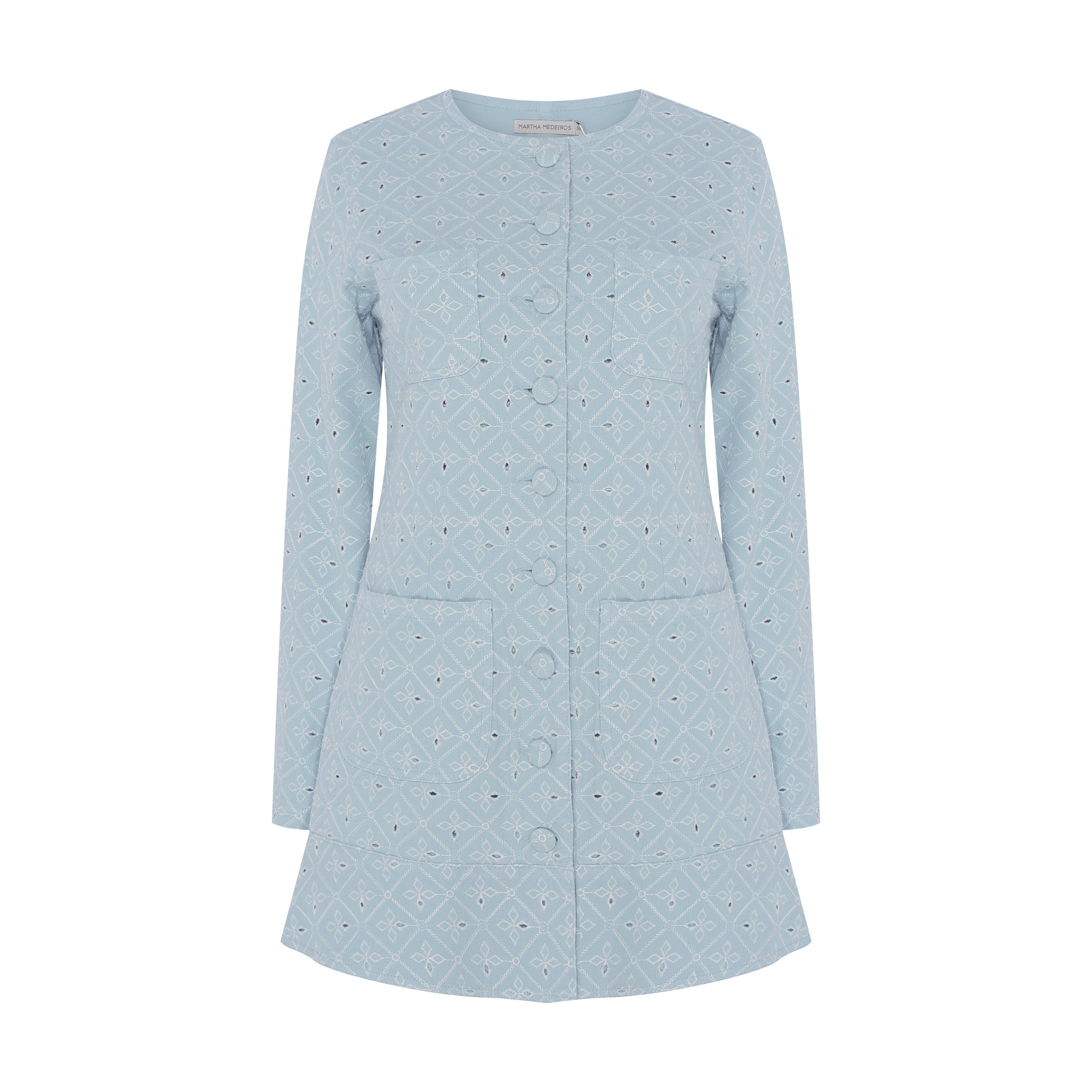 VESTIDO CURTO HELOISA AZUL CERULEAN