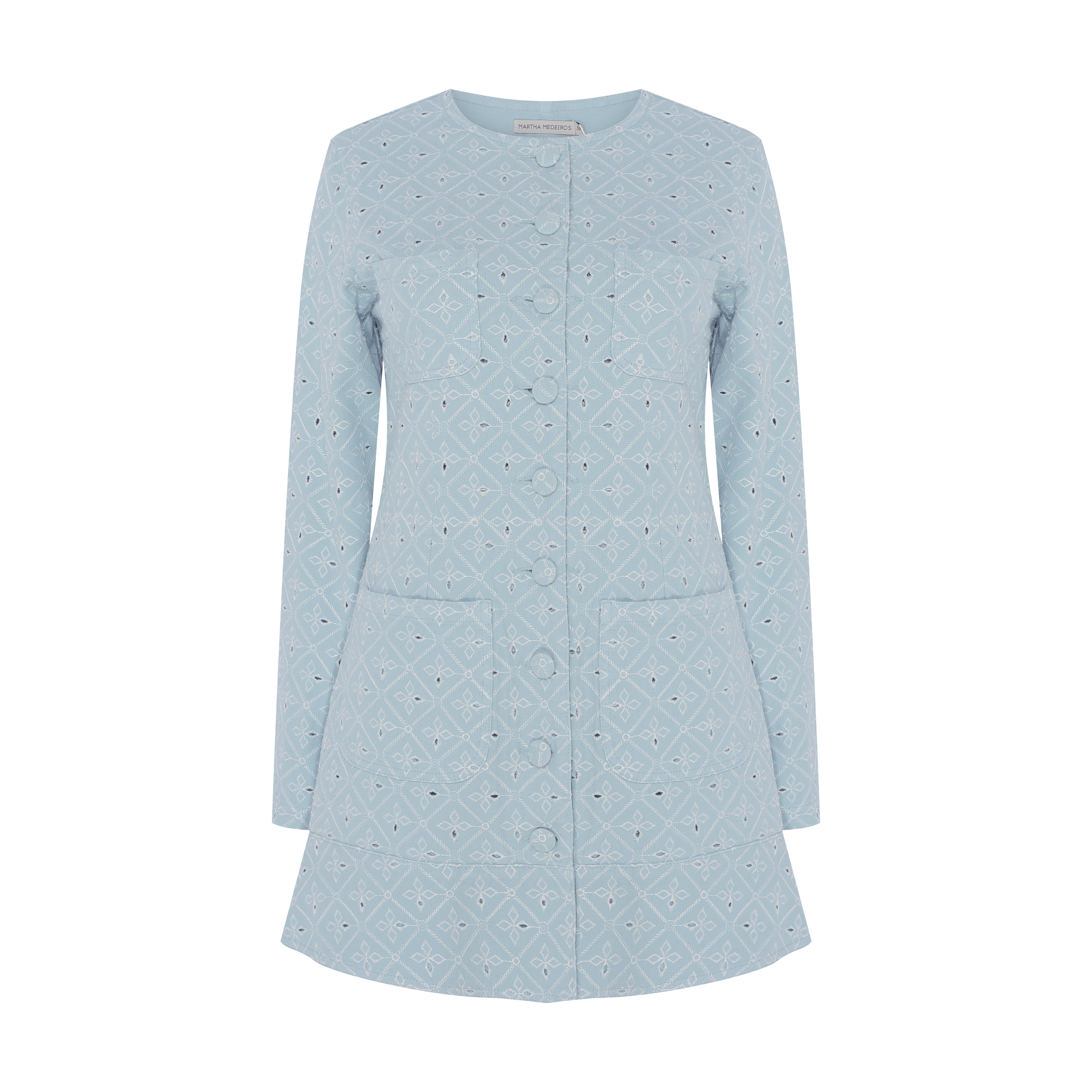 VESTIDO CURTO HELOISA AZUL CERULEAN