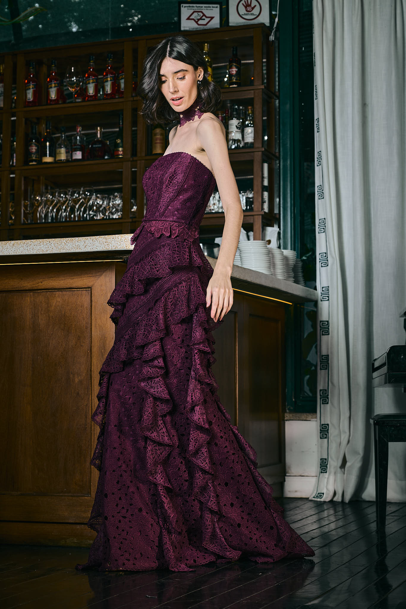 VESTIDO LONGO GABI VINO