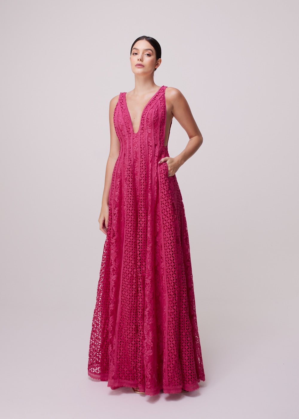 VESTIDO LONGO ALICE PINK NYMP