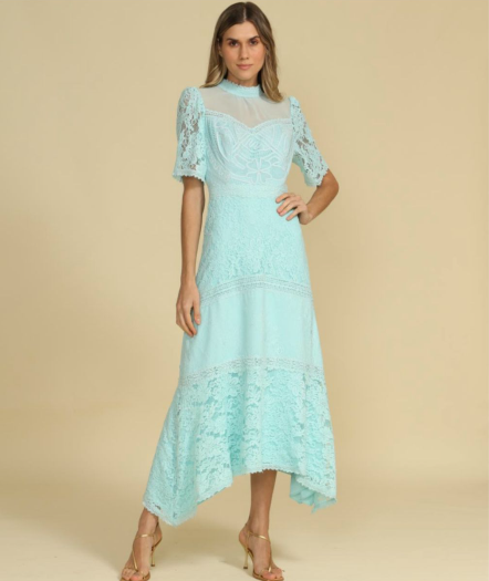 VESTIDO MIDI MARINA VERDE ANTONIETA