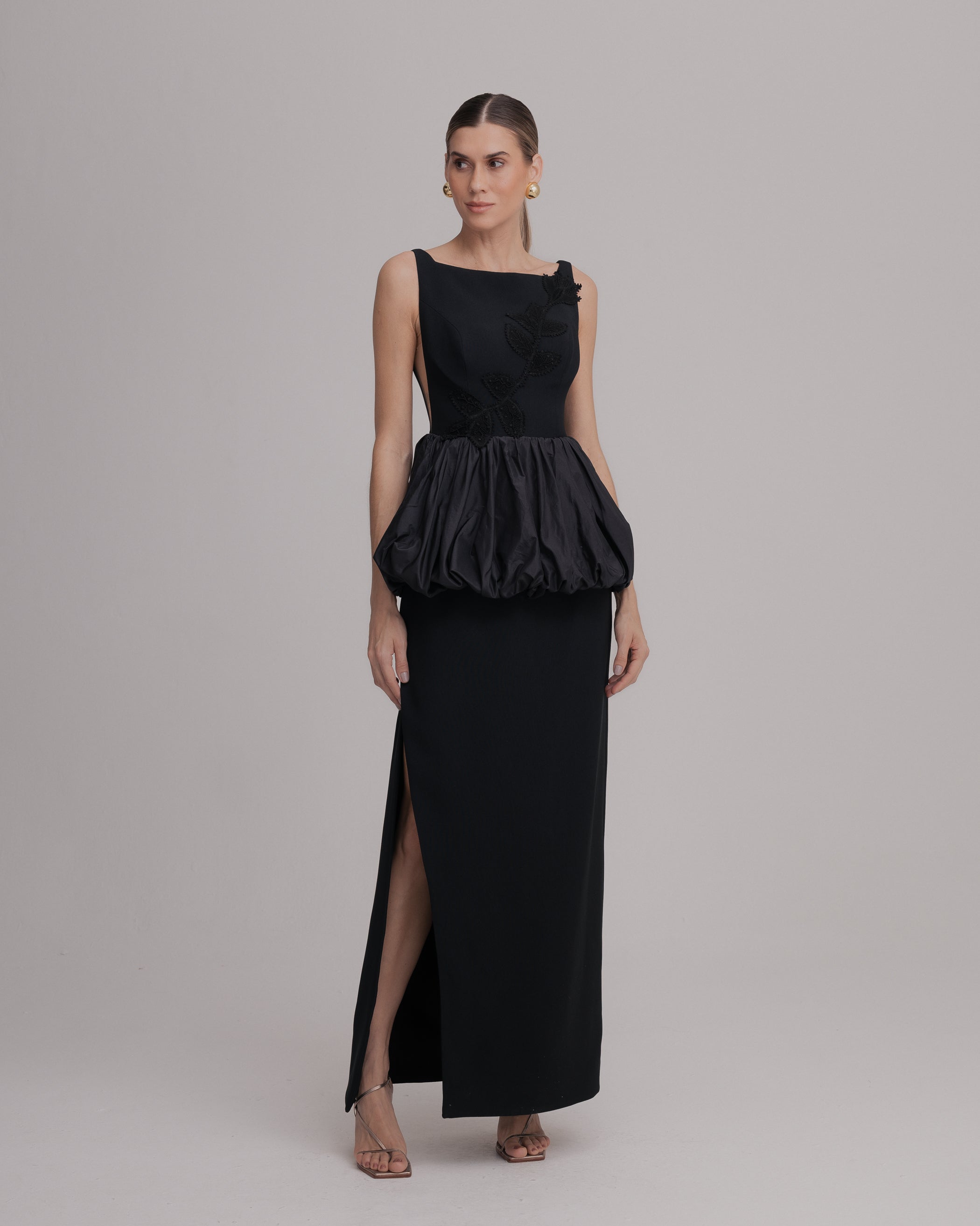 VESTIDO LONGO VIRGINIA PRETO