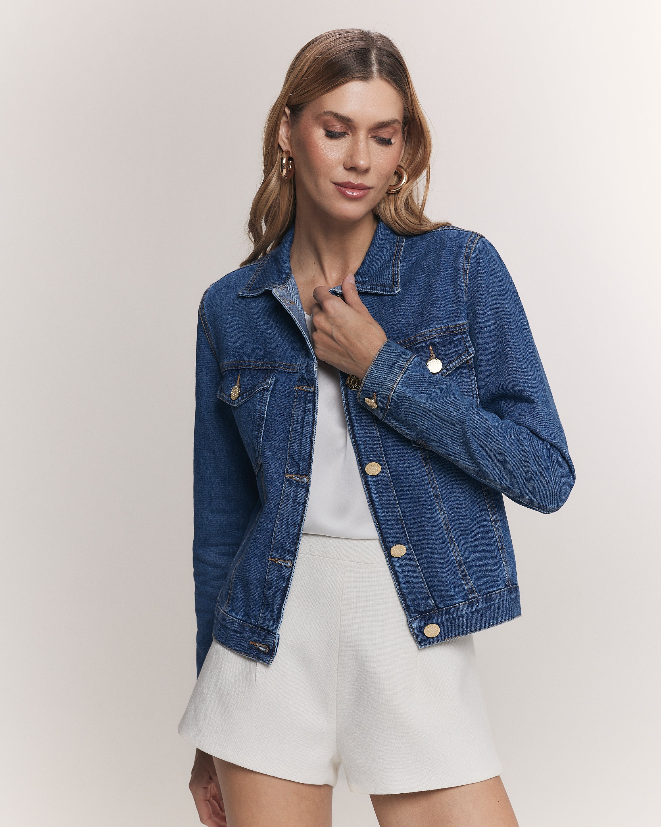 JAQUETA KAREN JEANS BLUE DENIM