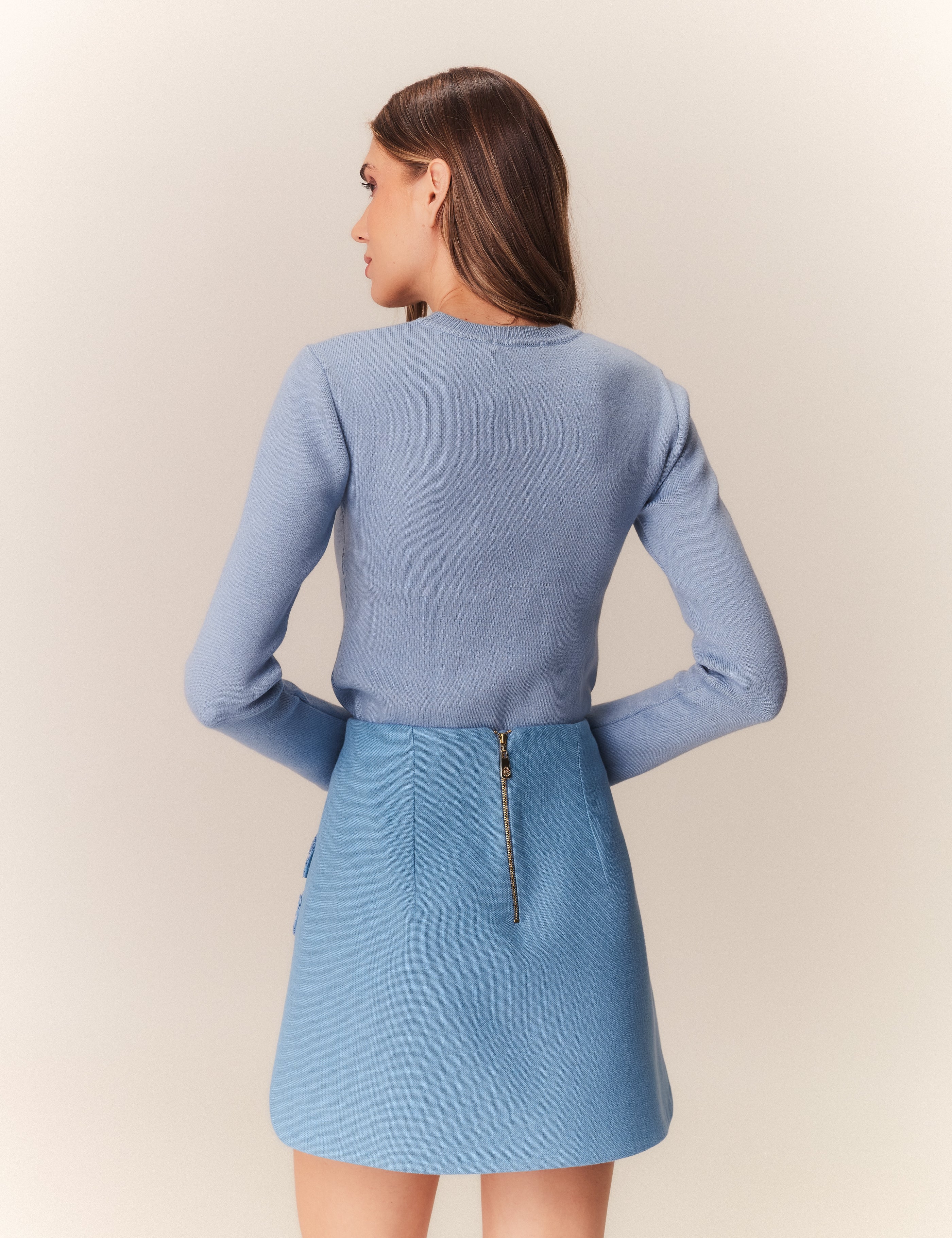 SAIA CURTA ASTRID AZUL BOREAL