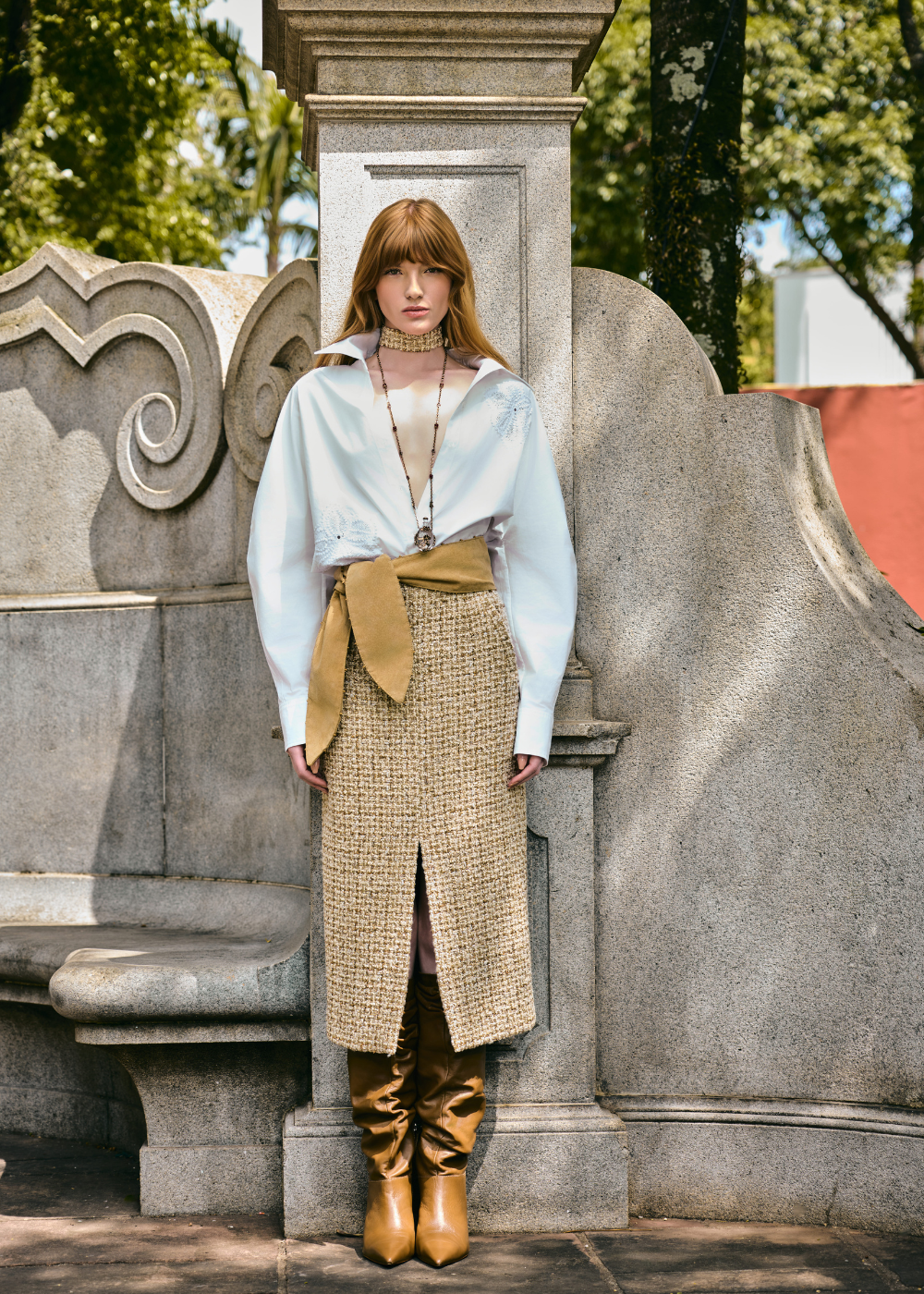 SAIA MIDI MARAIS DOURADO