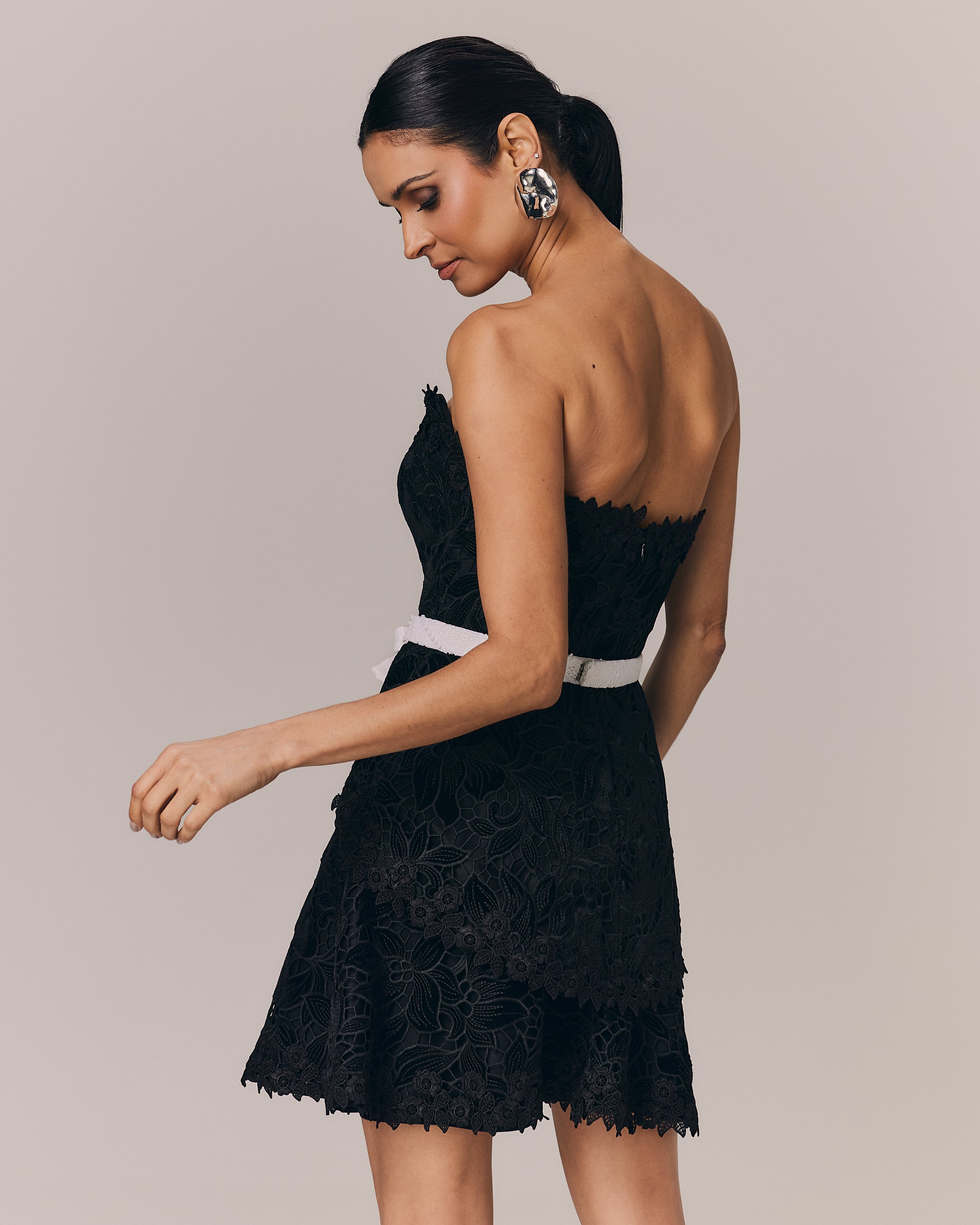 VESTIDO CURTO MARINA PRETO