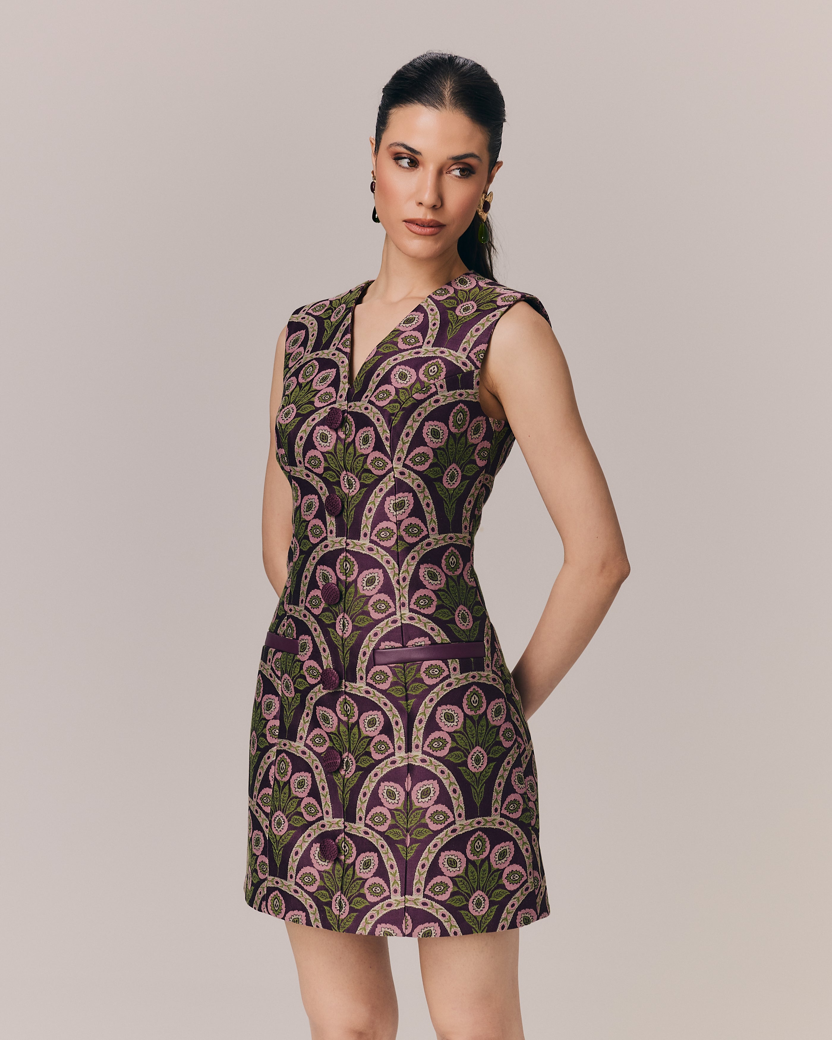 VESTIDO CURTO MONTMARTRE ESTAMPA SAINT GERMAIN