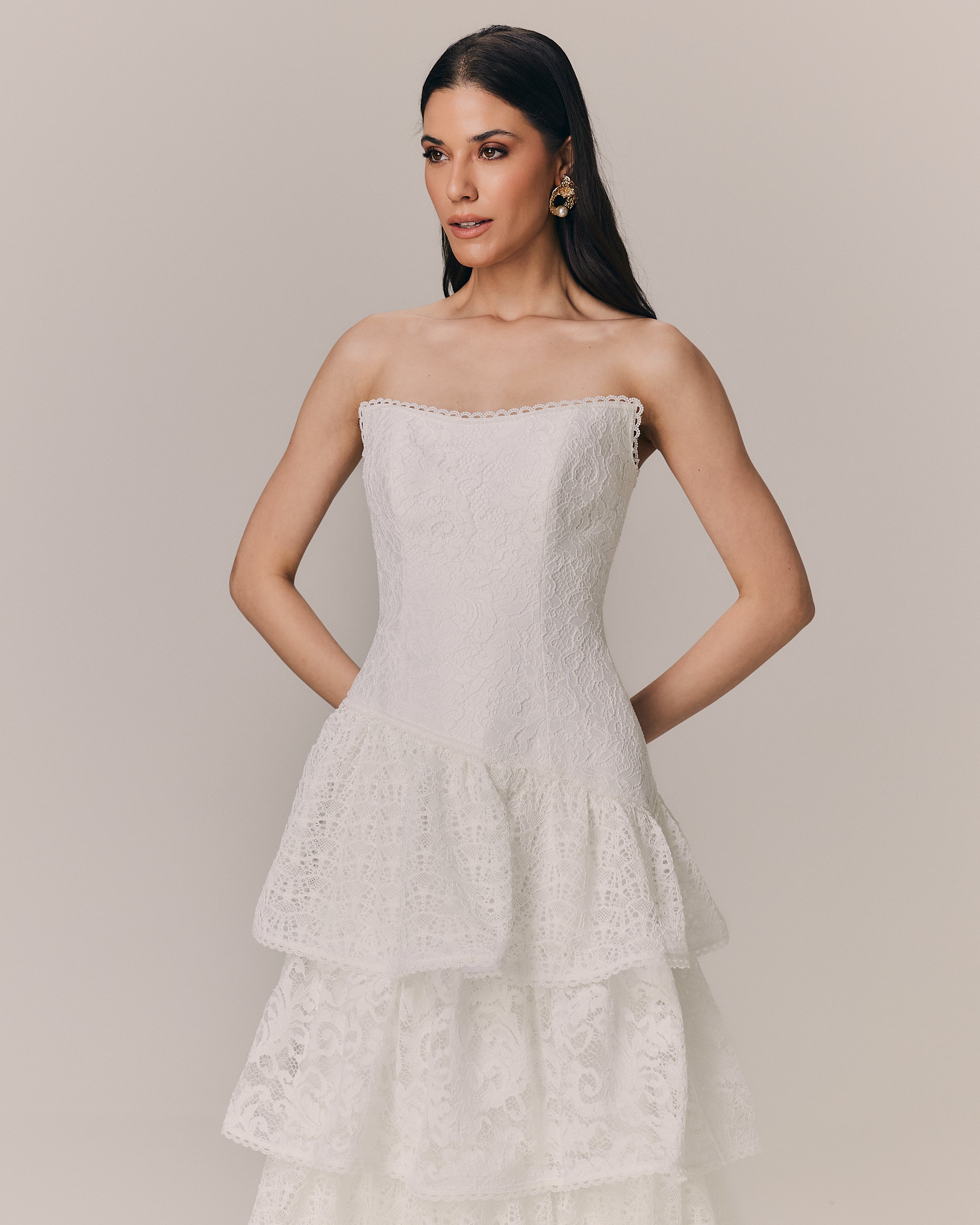 VESTIDO LONGO ALICE OFF WHITE