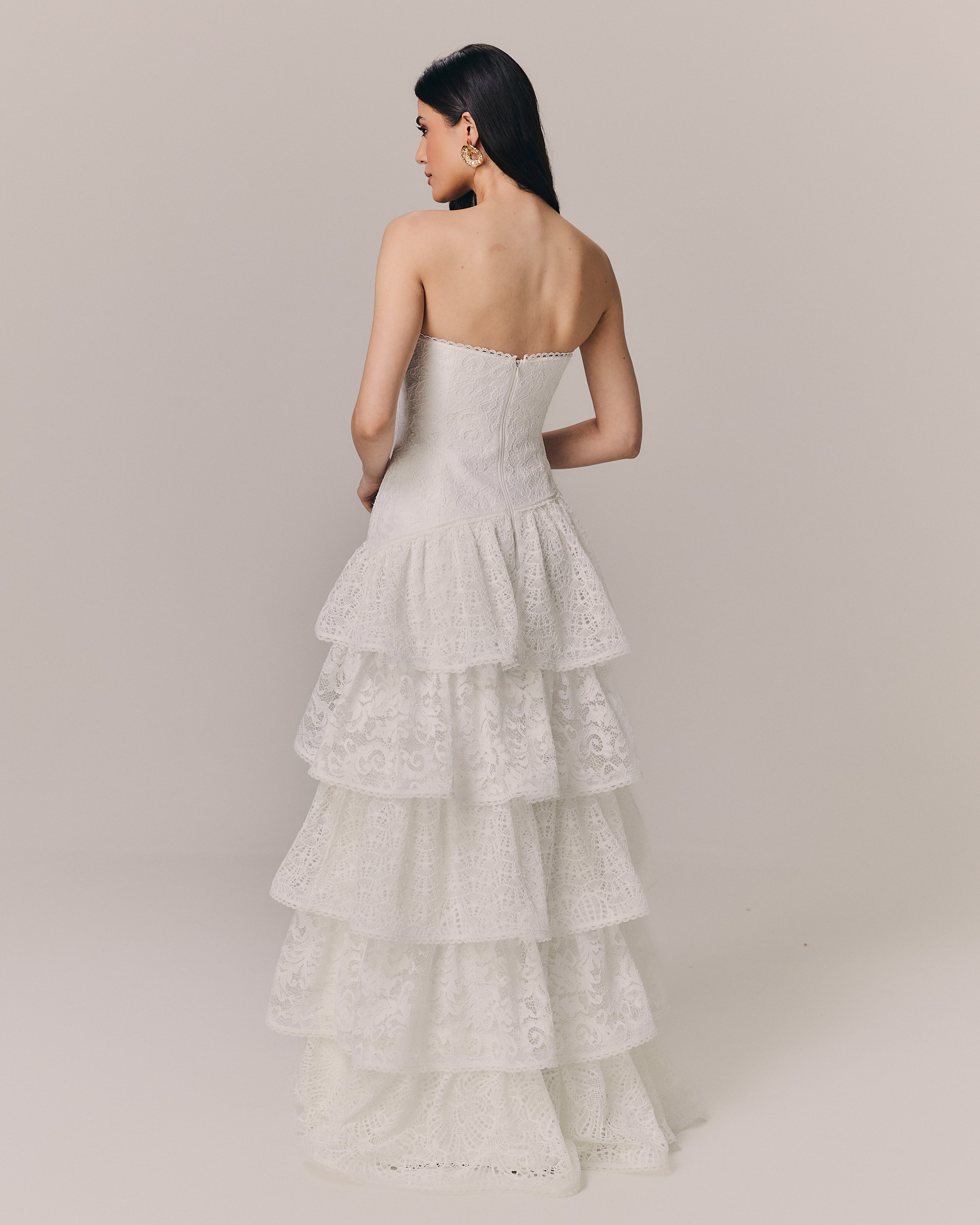 VESTIDO LONGO ALICE OFF WHITE
