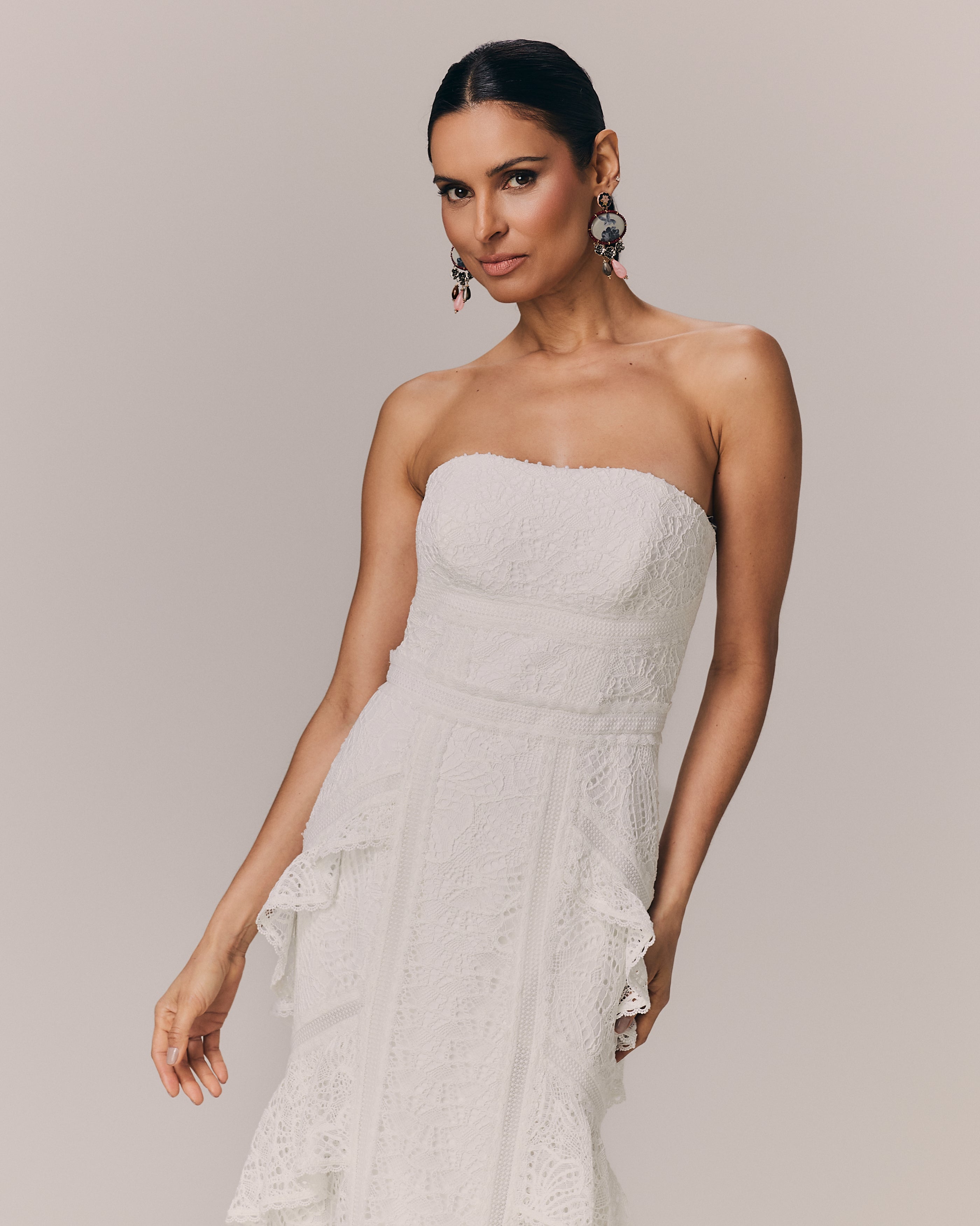 VESTIDO LONGO VIVIANE OFF WHITE