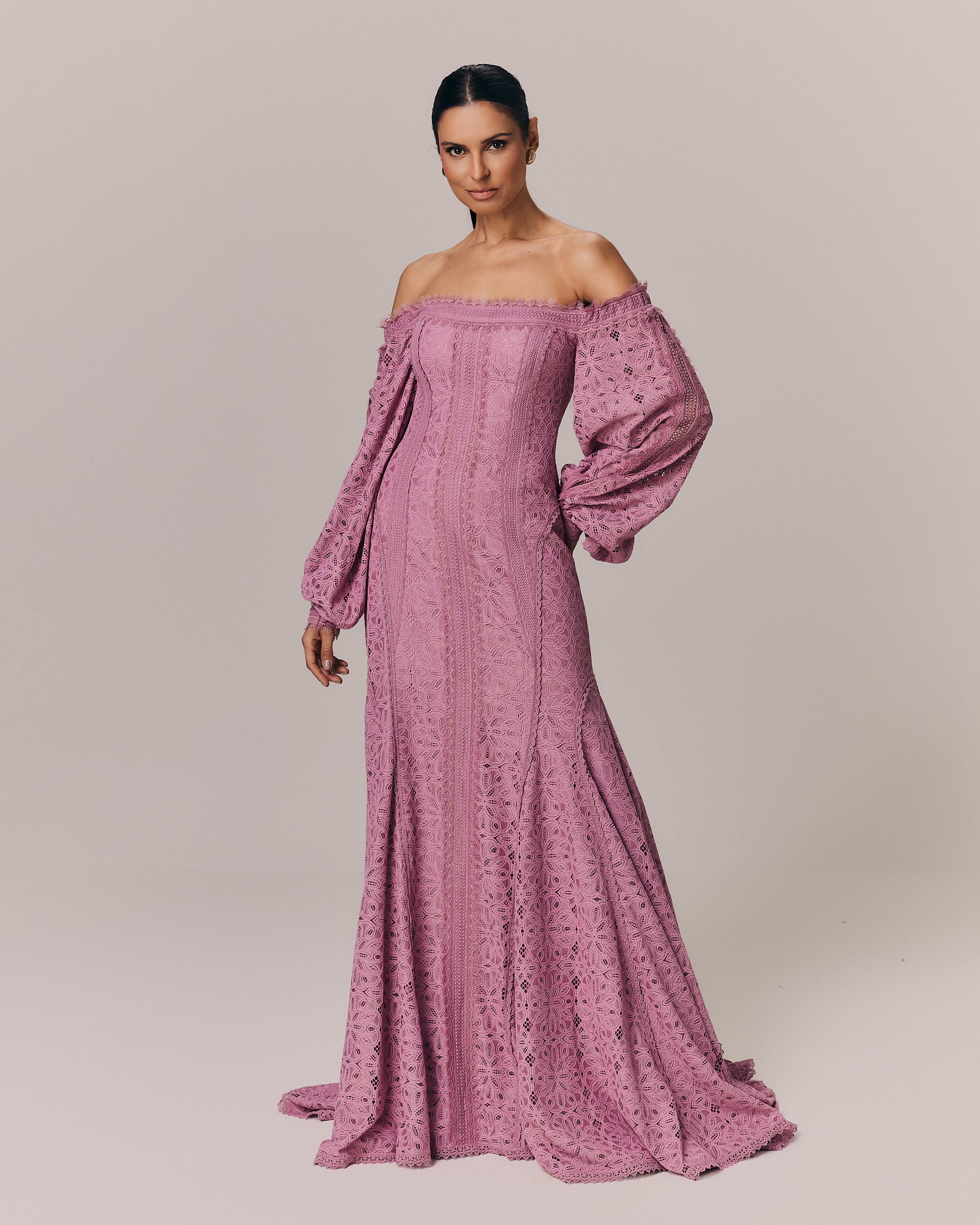 VESTIDO LONGO LOLA ROSA MALVA