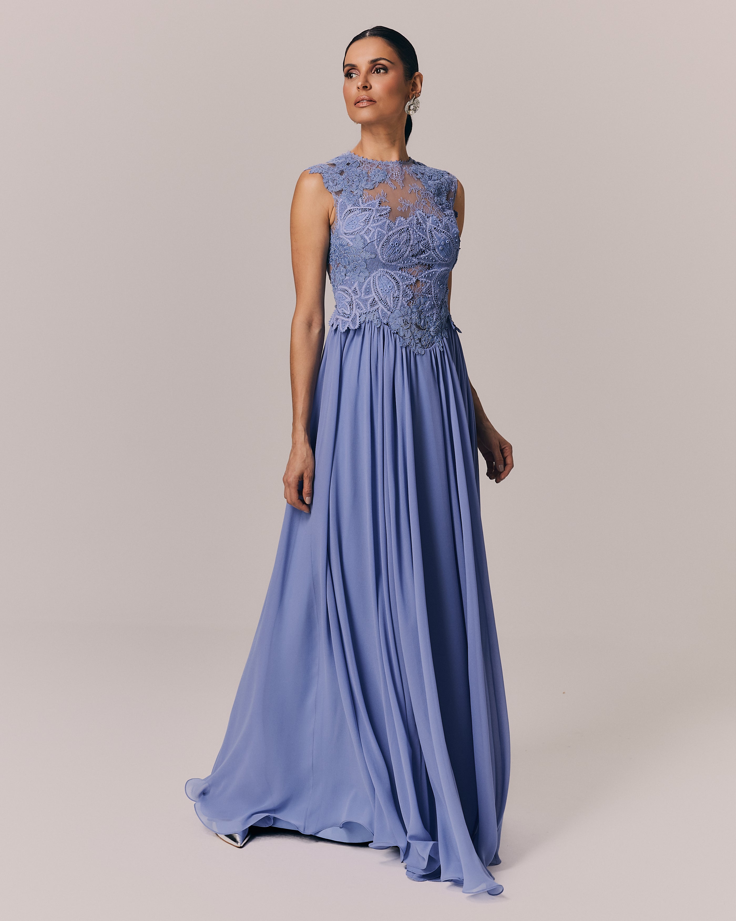 VESTIDO LONGO DAPHNE AZUL BOHEMIO