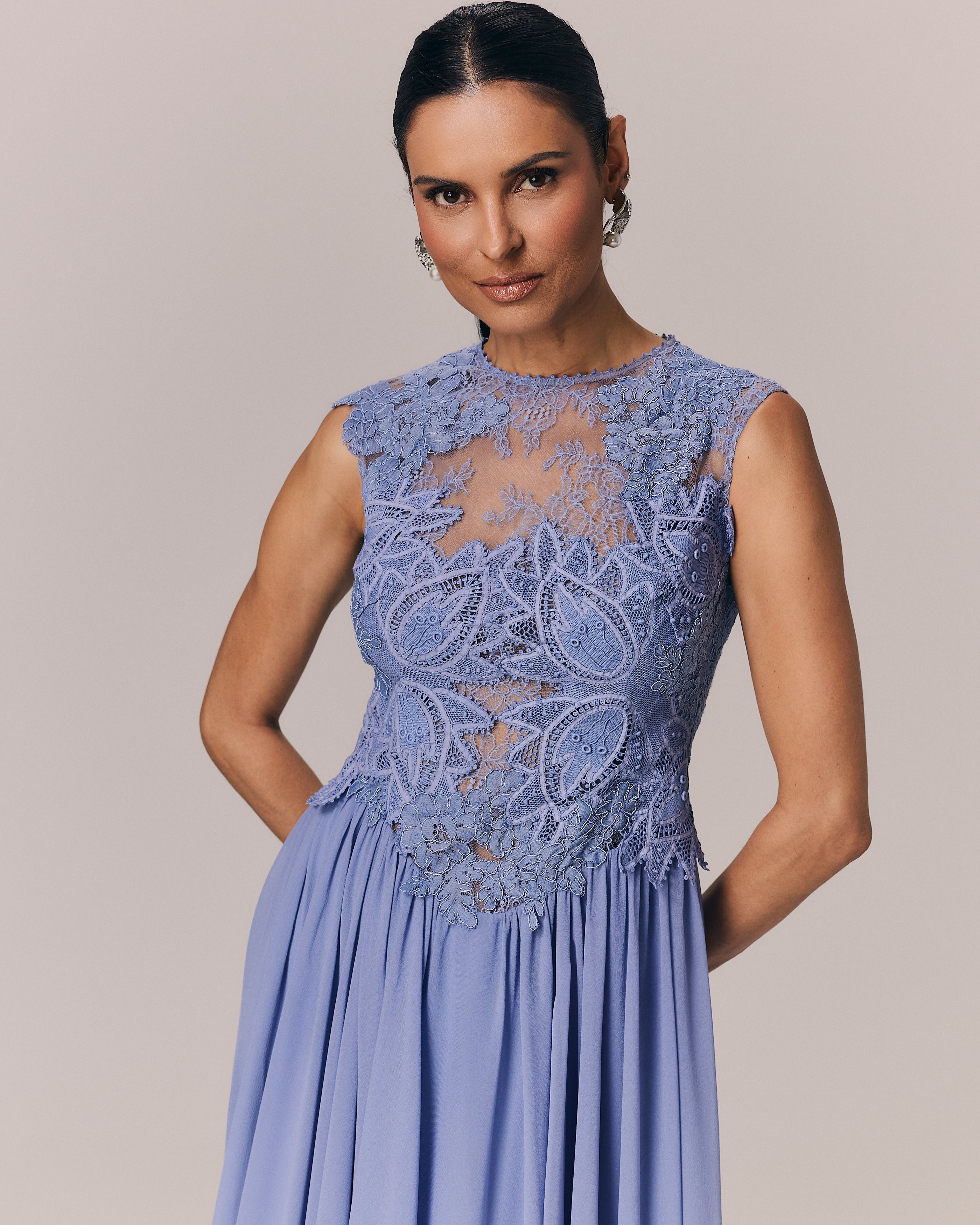 VESTIDO LONGO DAPHNE AZUL BOHEMIO