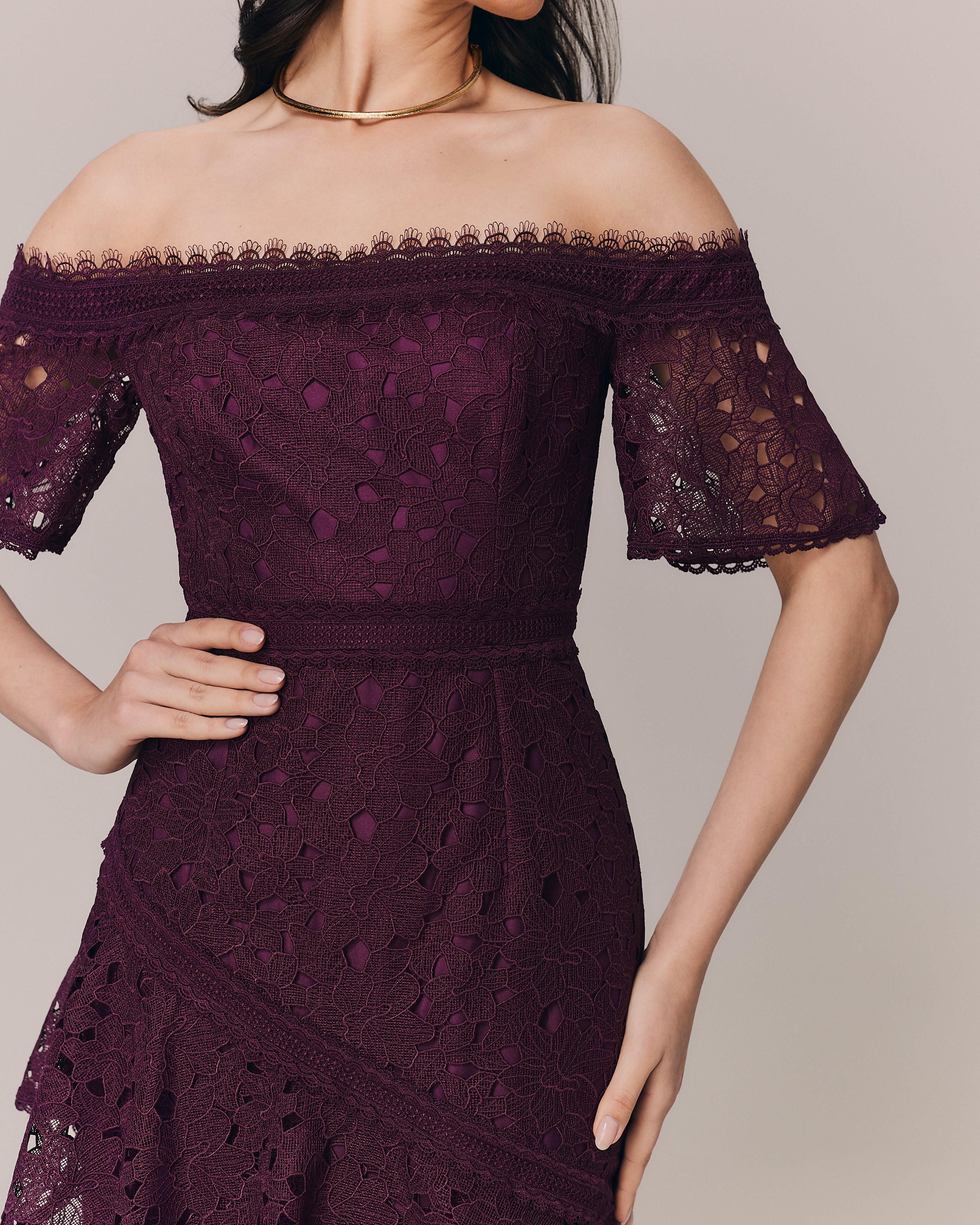 VESTIDO MIDI CLARA VINO