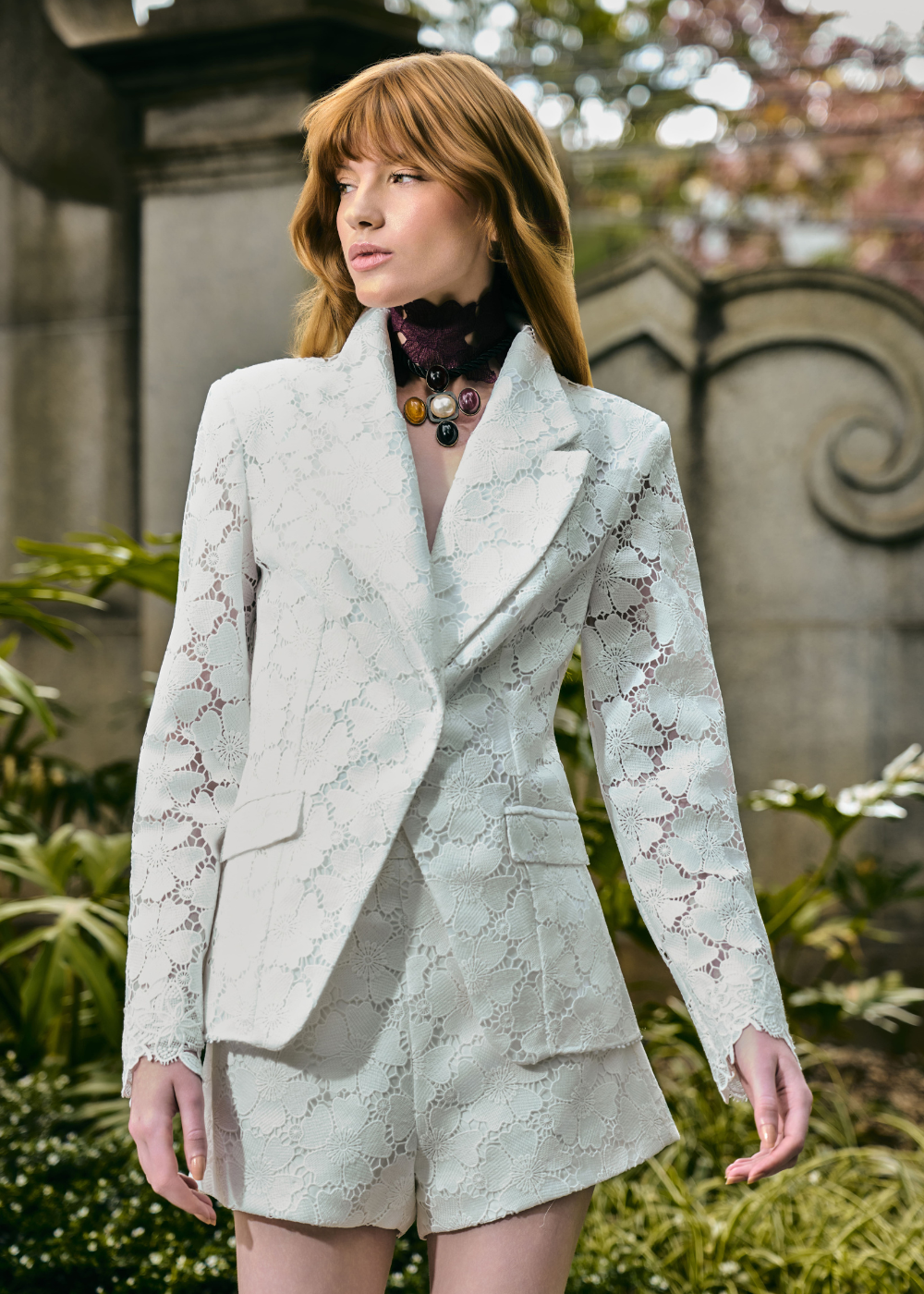 SHORTS VANESSA OFF WHITE