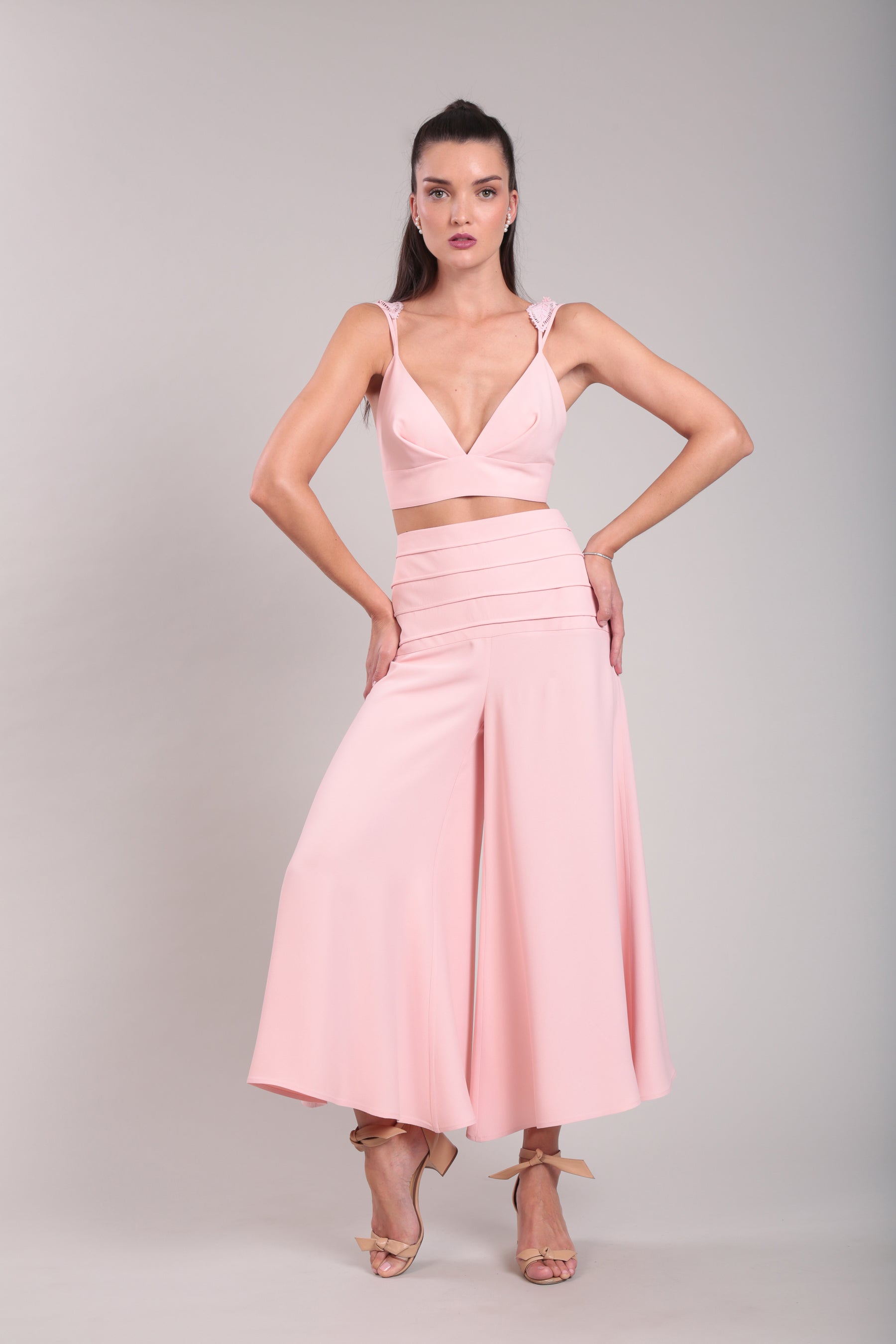 TOP CROPPED NINA CREPE