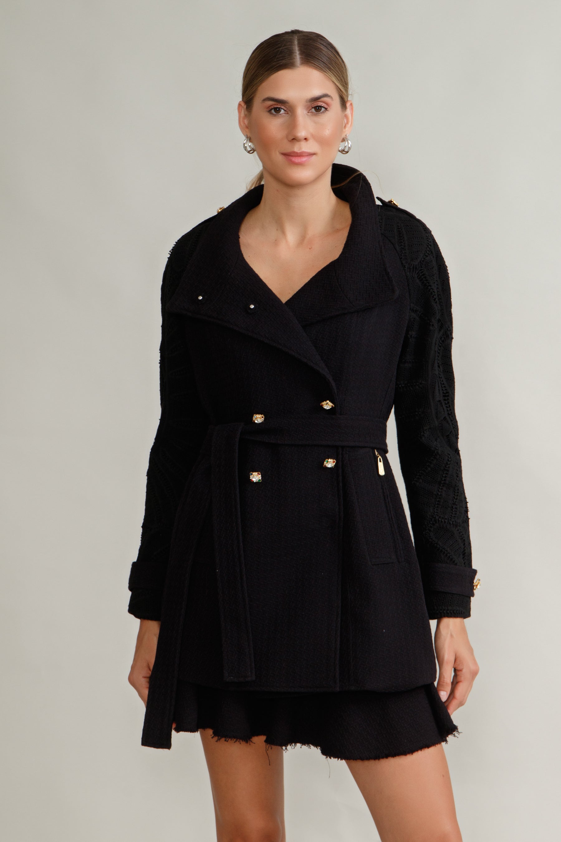 CASACO BRIGITE PRETO