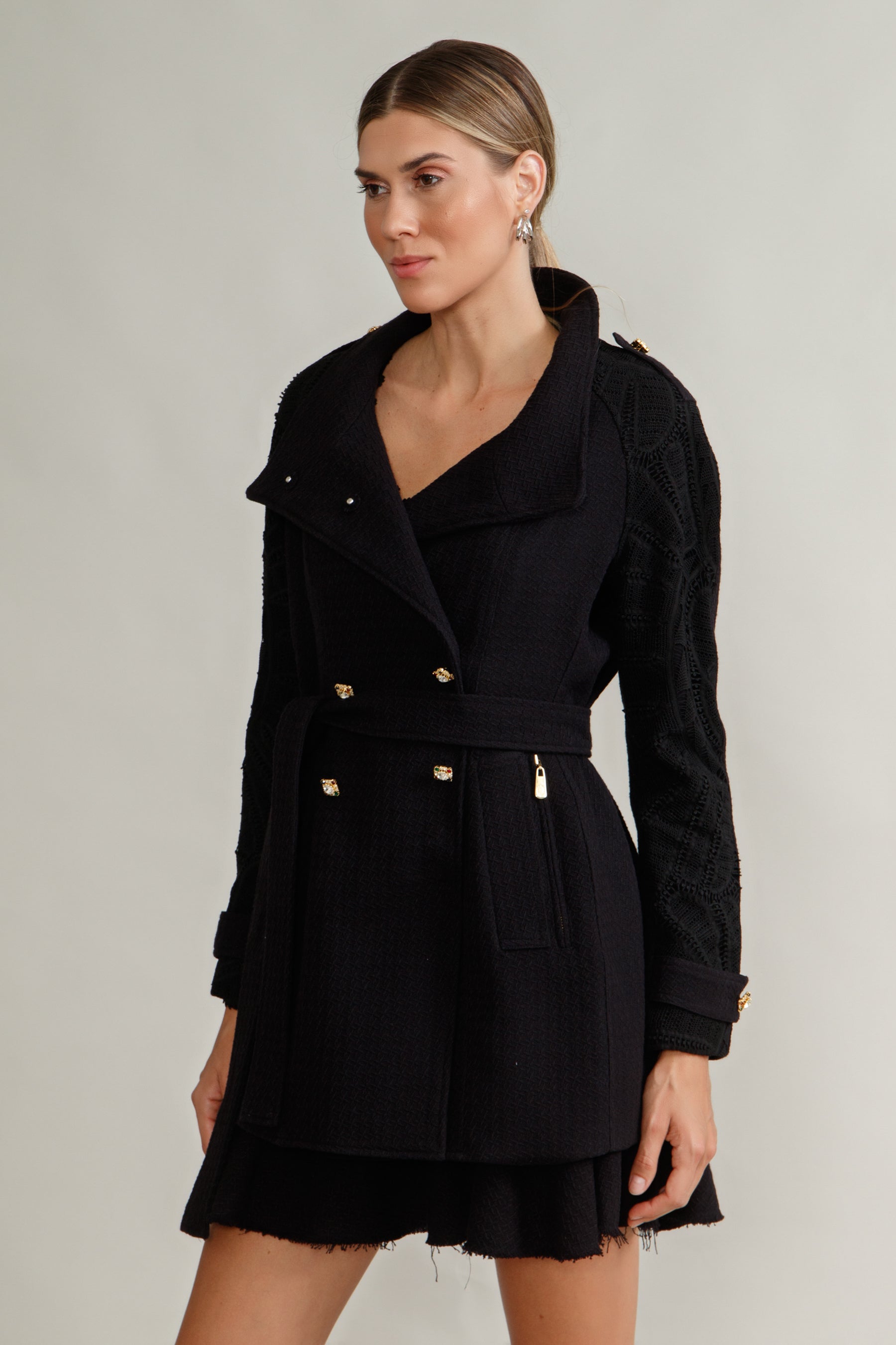 CASACO BRIGITE PRETO